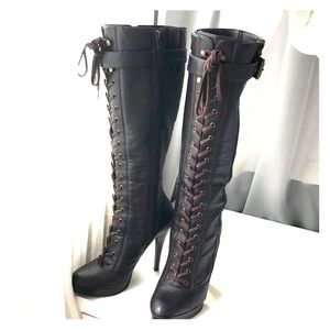 Leather lace up boots. Great condition.